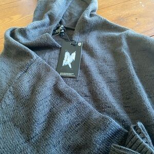 Indigo Charcoal Hooded Sweater